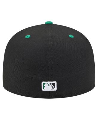 Men's Black Greensboro Grasshoppers Authentic Collection 59FIFTY Fitted Hat