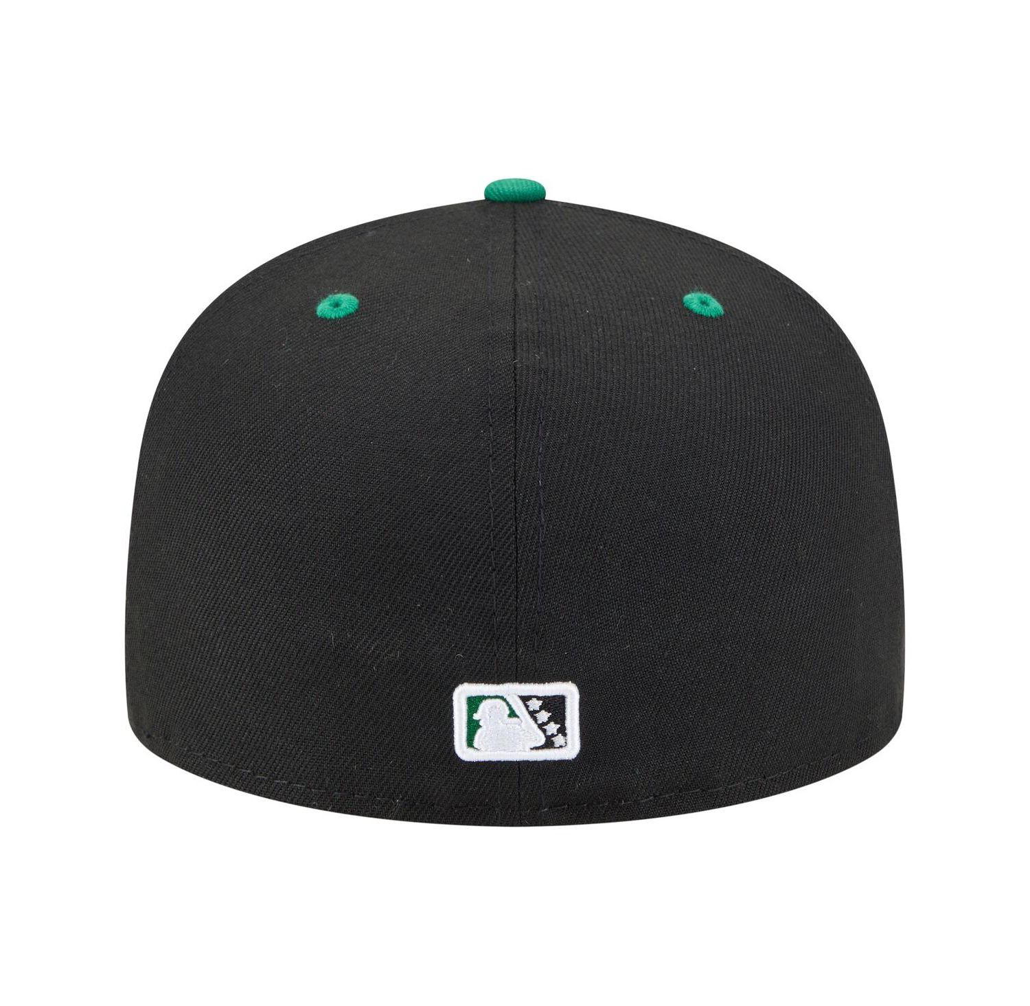 Men's Black Greensboro Grasshoppers Authentic Collection 59FIFTY Fitted Hat