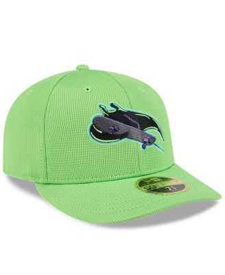 Men's Neon Green Tampa Bay Rays City Connect Batting Practice Low Profile 59FIFTY Fitted Hat