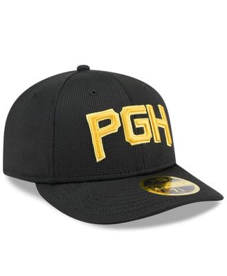 Men's Black Pittsburgh Pirates City Connect Batting Practice Low Profile 59FIFTY Fitted Hat