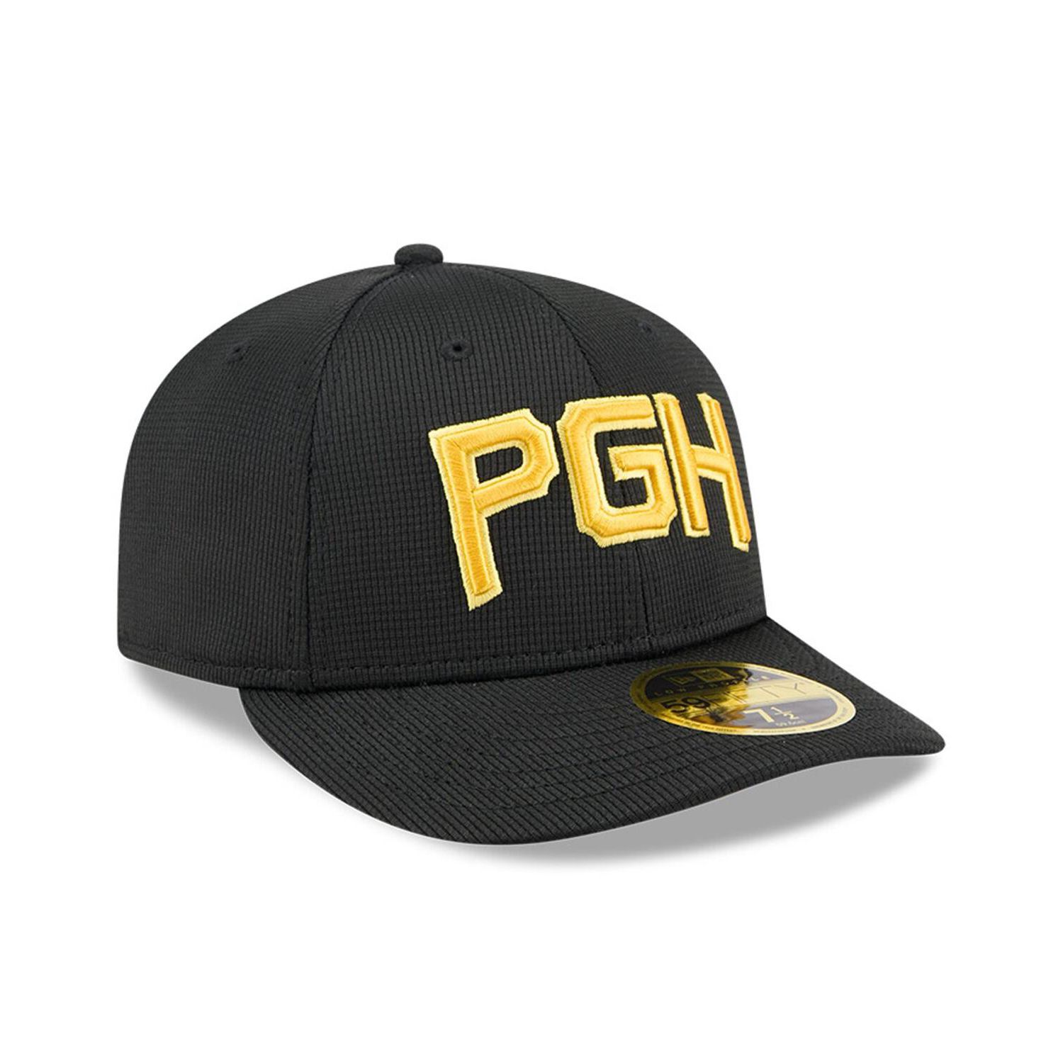 Men's Black Pittsburgh Pirates City Connect Batting Practice Low Profile 59FIFTY Fitted Hat