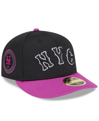 Men's Charcoal/Purple New York Mets City Connect Batting Practice Low Profile 59FIFTY Fitted Hat
