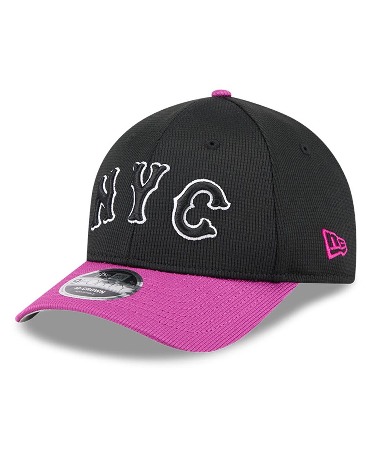 NEW ERA MEN'S CHARCOAL/PURPLE NEW YORK METS CITY CONNECT BATTING PRACTICE 9FORTY M-CROWN ADJUSTABLE HAT 