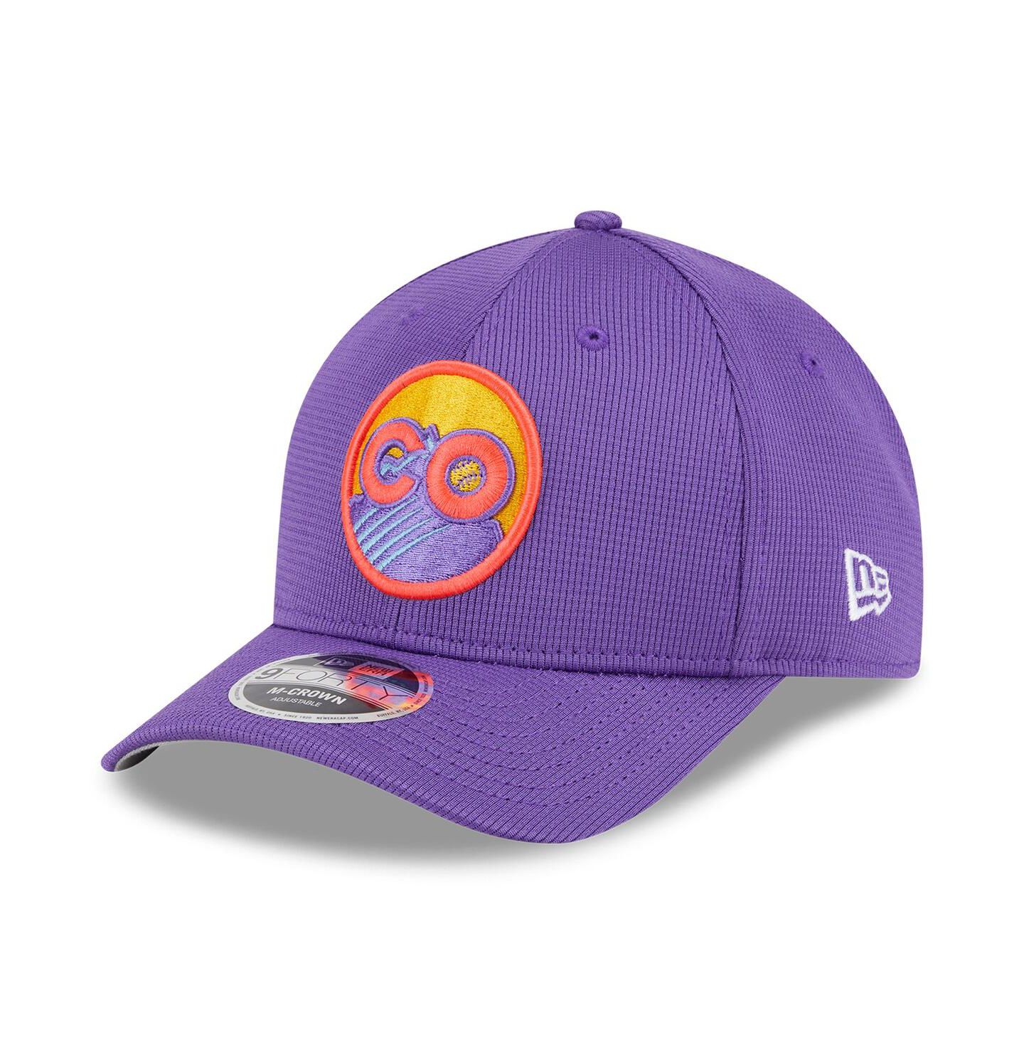 Мужская кепка New Era Purple Colorado Rockies 2025 City Connect Batting Practice 9FORTY Adjustable Hat — фото 1