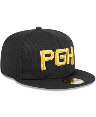 Men's Black Pittsburgh Pirates City Connect Batting Practice 59FIFTY Fitted Hat