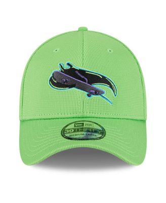 Men's Neon Green Tampa Bay Rays City Connect Batting Practice 39THIRTY Flex Hat