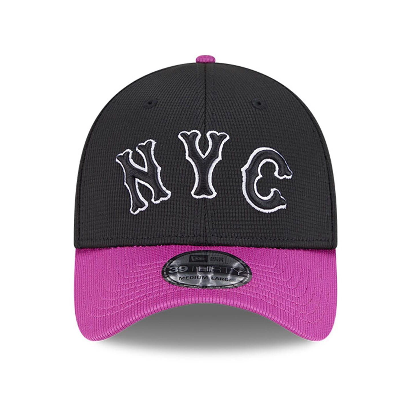 Мужская кепка New Era Charcoal/Purple New York Mets City Connect Batting Practice 39THIRTY Flex Hat — фото 2