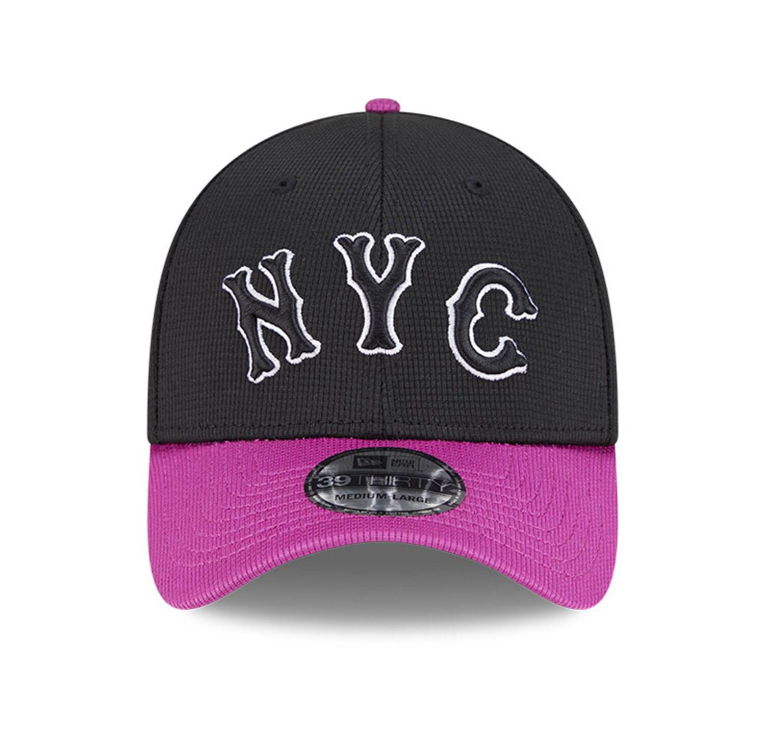 Men's Charcoal/Purple New York Mets City Connect Batting Practice 39THIRTY Flex Hat