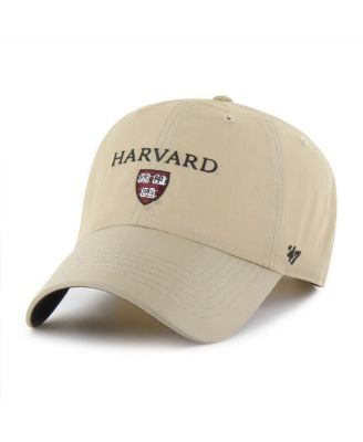 '47 Brand - Men's Khaki Harvard Crimson Clean Up Brrr Adjustable Hat