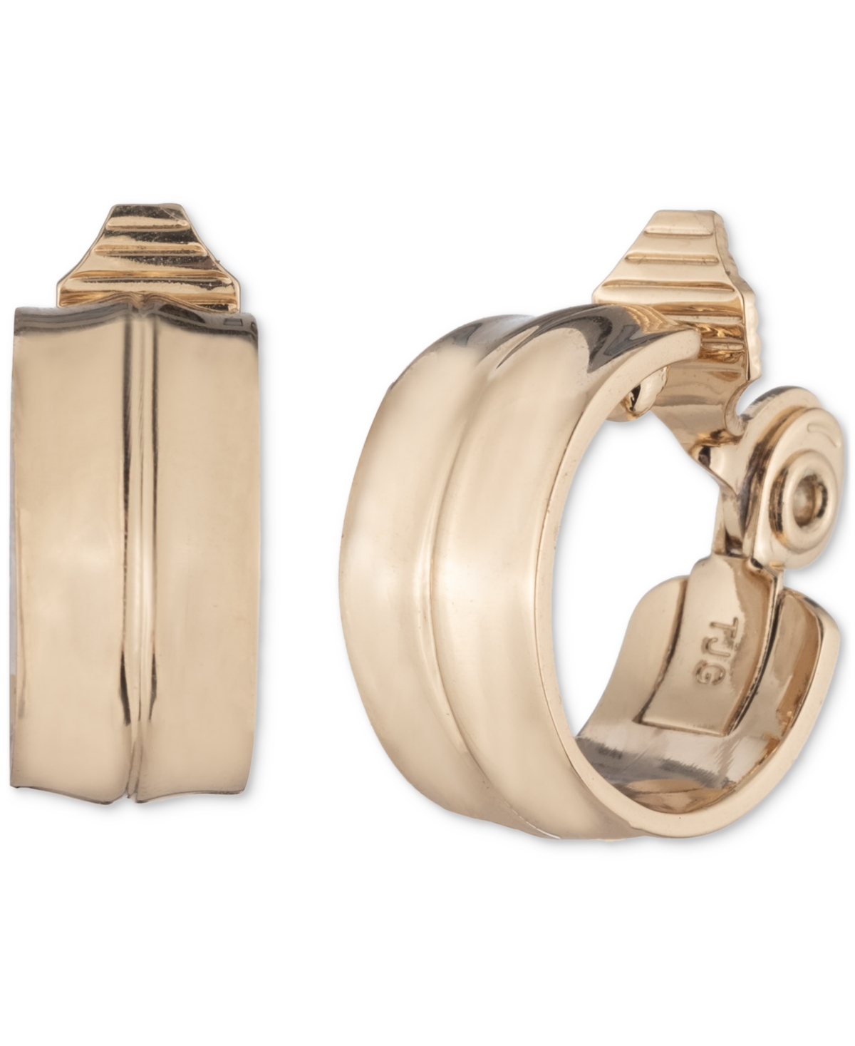 Gold-Tone Comfort Clip On Earrings - Gold