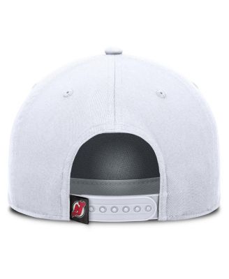 Men's White New Jersey Devils Rope A-Frame Adjustable Hat