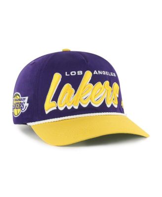 '47 Brand - Men's Purple/Gold Los Angeles Lakers Dropshadow Rope Hitch Adjustable Hat