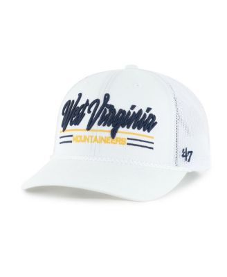 '47 Brand - Men's White West Virginia Mountaineers Garner Rope Trucker Adjustable Hat