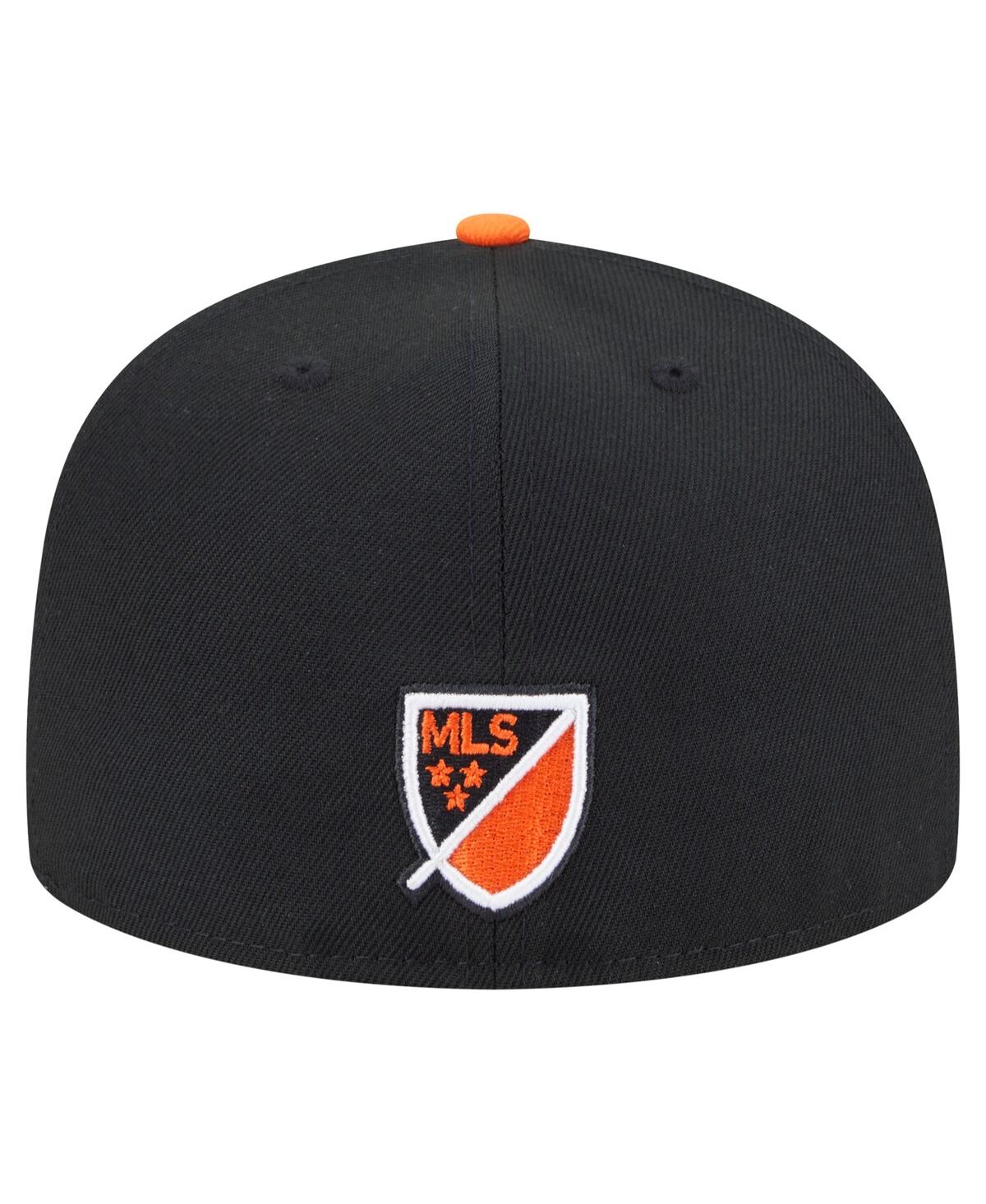 New Era Men's Black Houston Dynamo Fc 2025 Kickoff 59fifty Fitted Hat