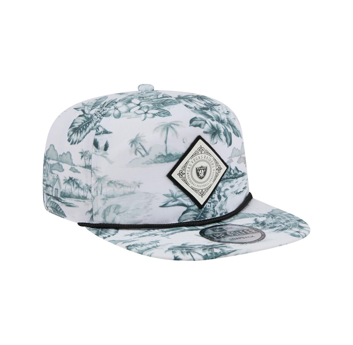 Men's White Las Vegas Raiders Adventure Golfer Snapback Hat