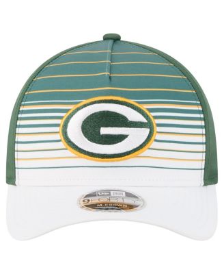 Men's White/Green Green Bay Packers Adventure Gradient 9FORTY M-Crown A-Frame Adjustable Hat