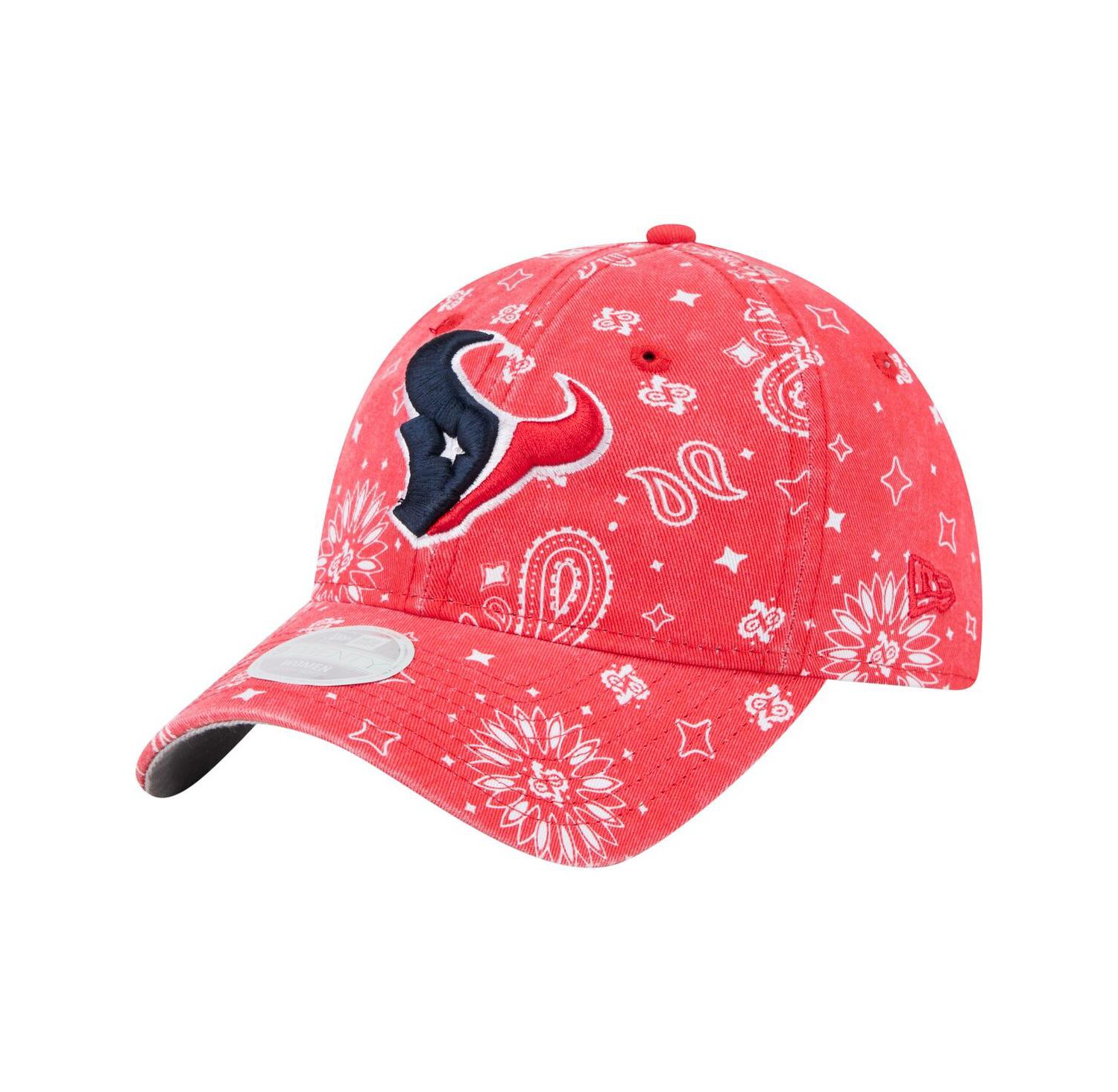Women's Red Houston Texans Paisley 9TWENTY Adjustable Hat
