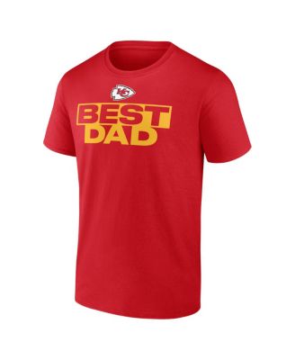 Men's Red Kansas City Chiefs Best Dad T-Shirt