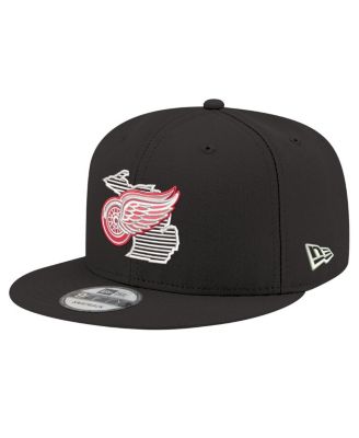 New Era - Men's Black Detroit Red Wings State Pride 9FIFTY Snapback Hat