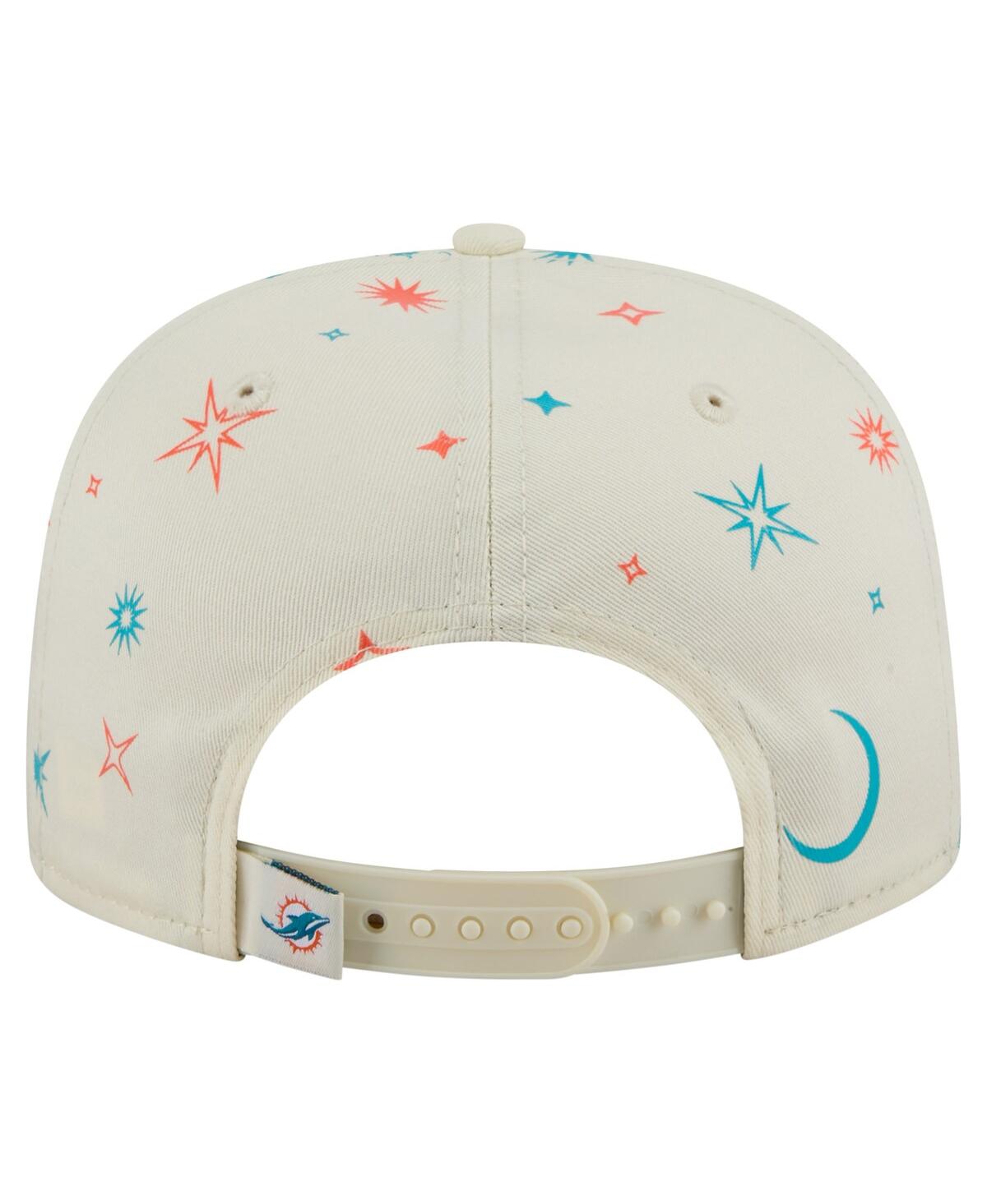 New Era Men's Cream Miami Dolphins Celestial Golfer Adjustable Hat