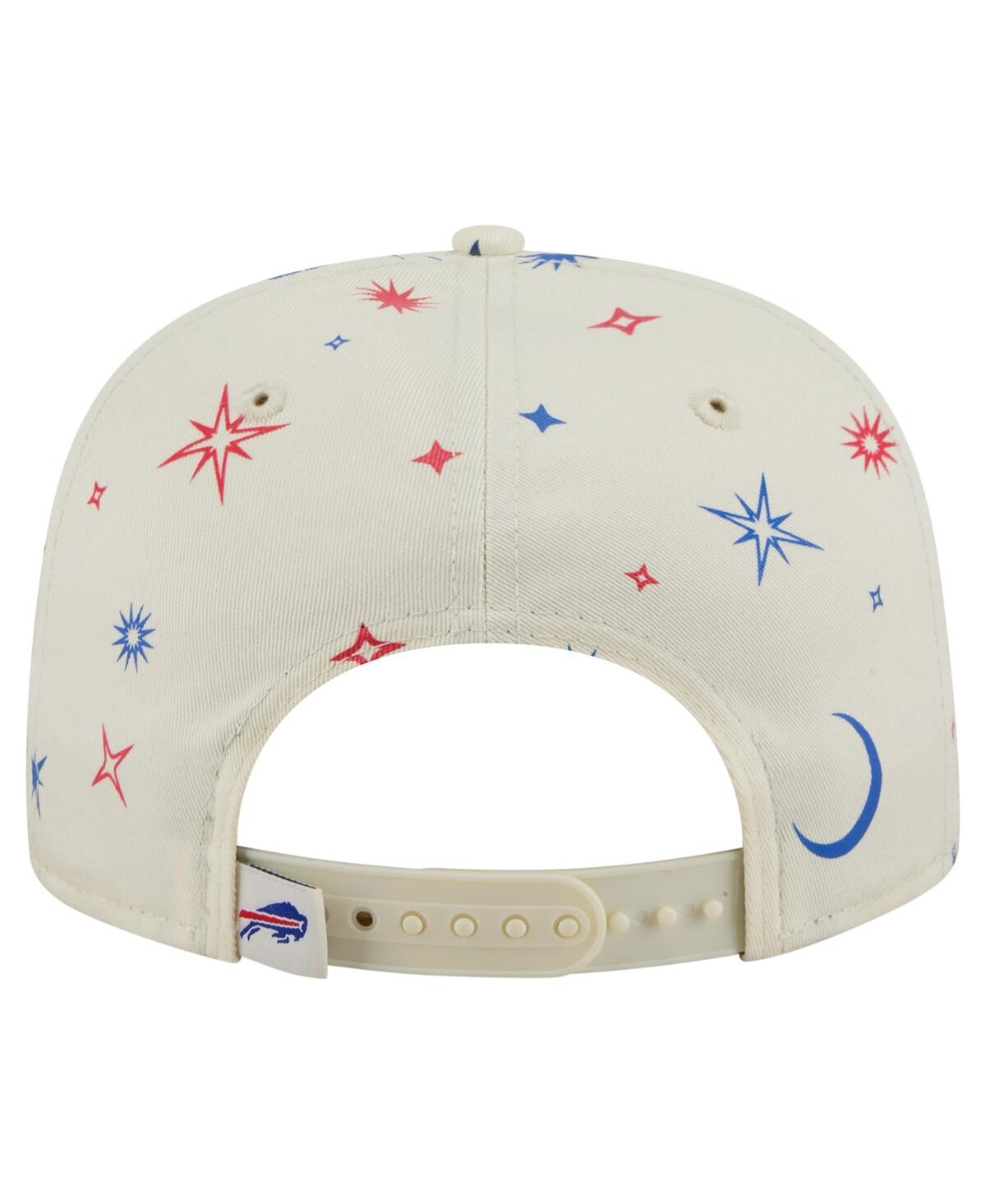 NEW ERA MEN'S CREAM BUFFALO BILLS CELESTIAL GOLFER ADJUSTABLE HAT 