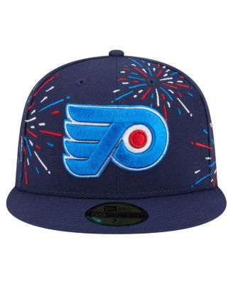 Men's Navy Philadelphia Flyers Americana Fireworks 59FIFTY Fitted Hat
