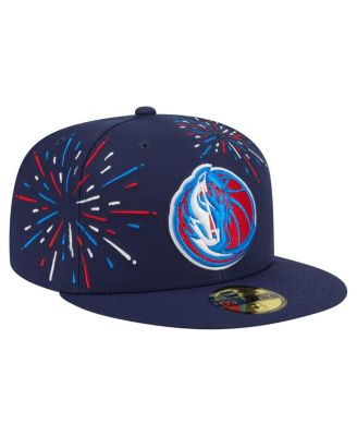 Men's Navy Dallas Mavericks Americana Fireworks 59FIFTY Fitted Hat