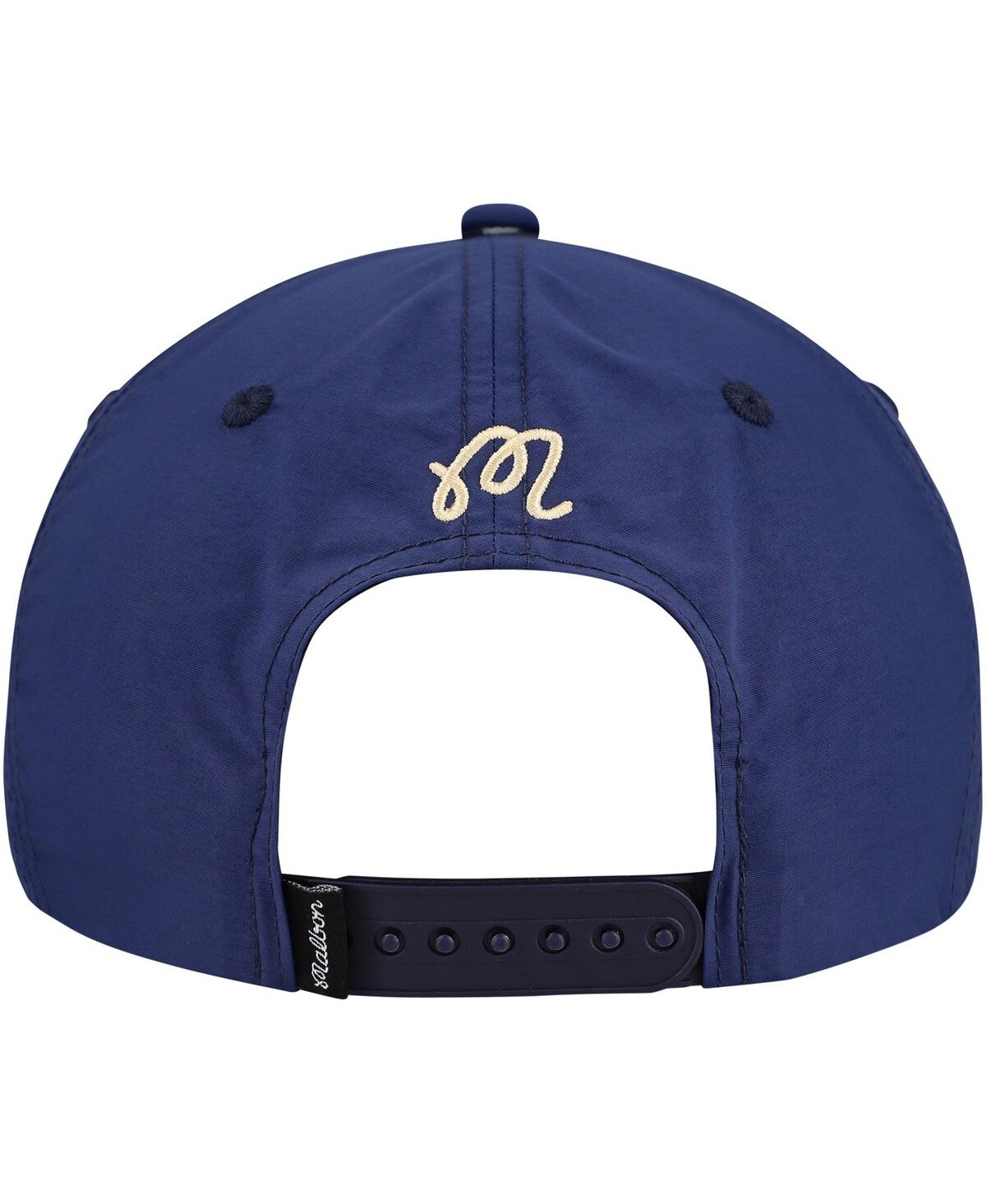 Shop Malbon Men's And Women's Navy The Players Bucket Seal Rope Adjustable Hat