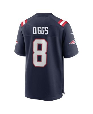Men's Stefon Diggs Navy New England Patriots Game Jersey