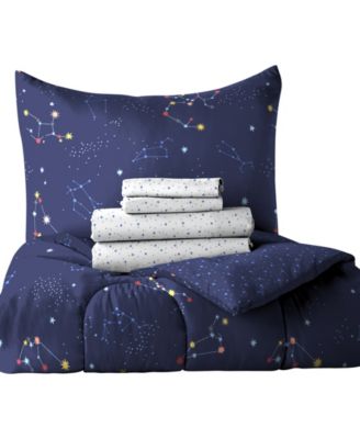 Zodiac Reversible 7-Pc. Comforter Set, Full