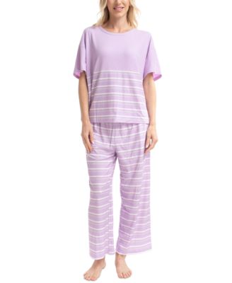Women's Nautical Ribbed Lounge Pajama Set