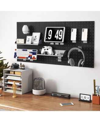 Wall-Mounted Pegboard Kit with 3 Pegboards for Garage Workshop