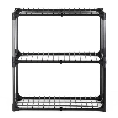 3-Shelf Wire Rack with Cover Heavy-Duty Storage