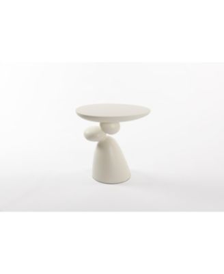 Modern Fiberglass End Table, Minimalist Living Room Decor