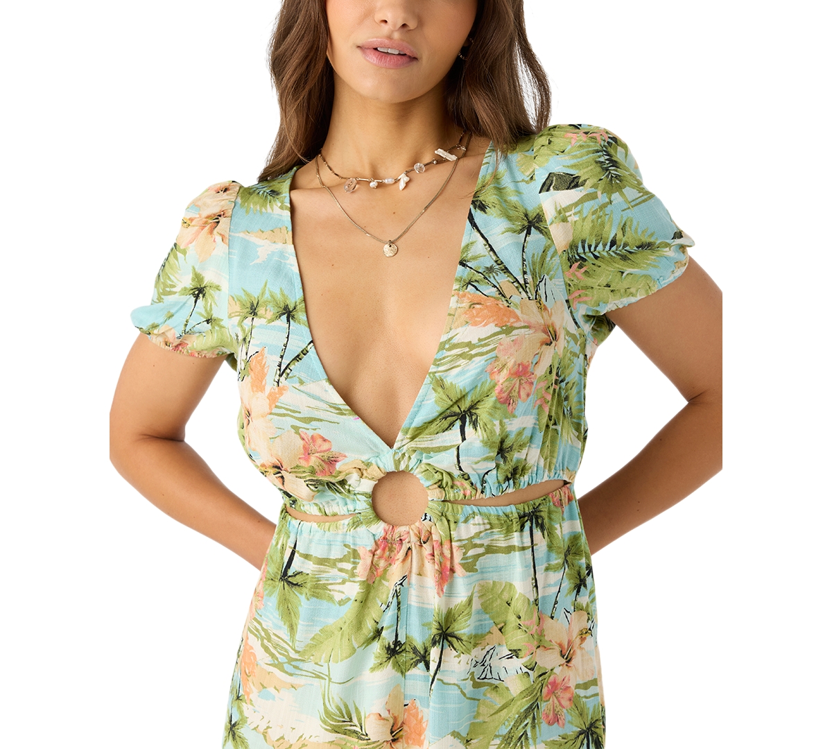 O'neill Juniors' Morena Deep V-neck Romper