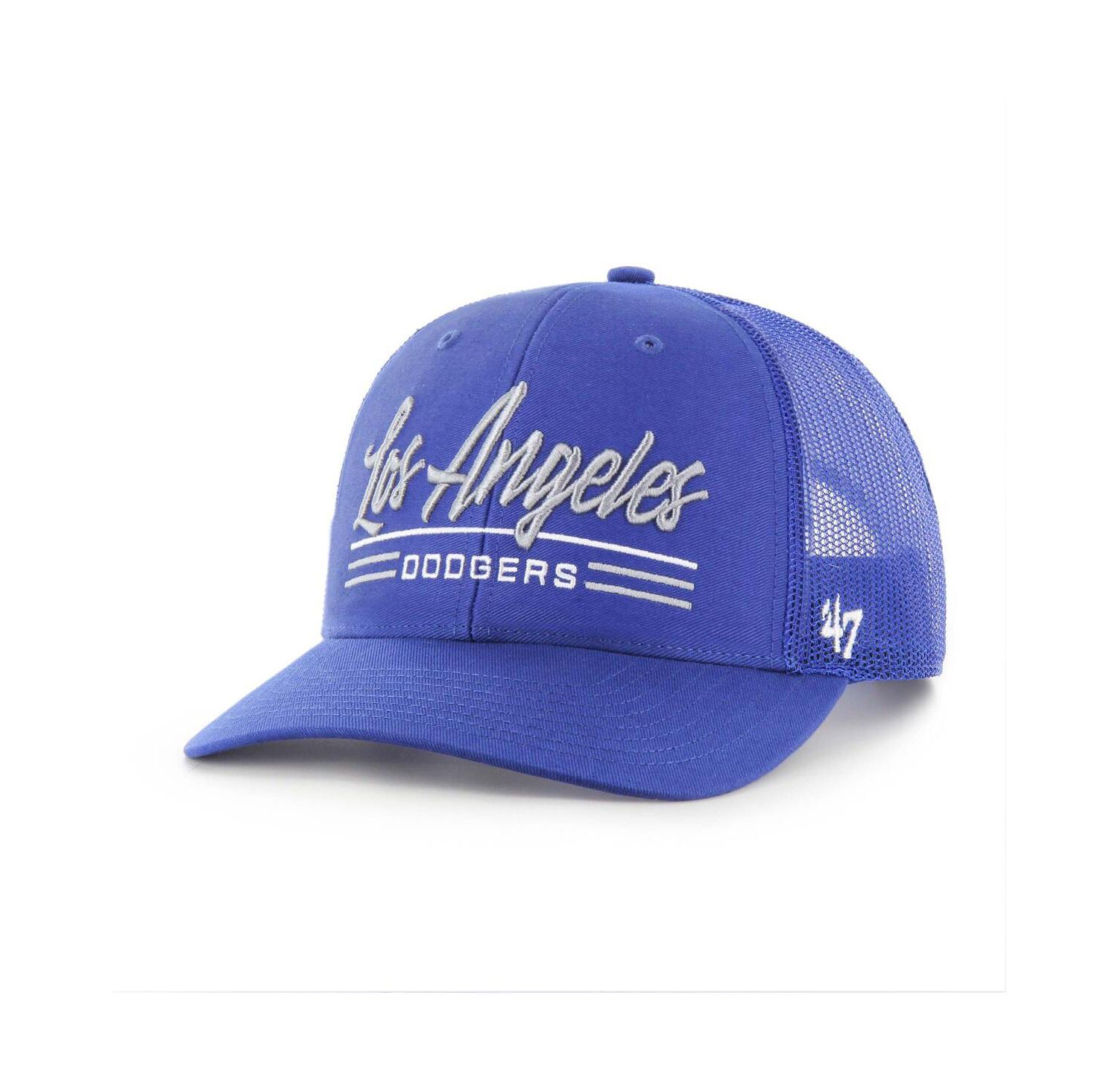 Men's Royal Los Angeles Dodgers Garner Trucker Adjustable Hat
