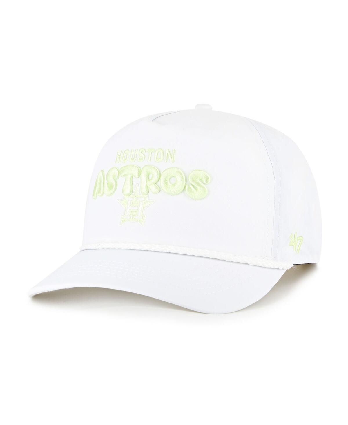 47 Brand Wo Men's White Houston Astros Bright Side Adjustable Hitch Hat