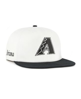 '47 Brand - Men's White/Black Arizona Diamondbacks Foundation Captain Snapback Hat