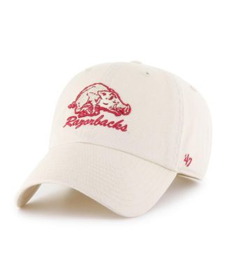Men's Natural Arkansas Razorbacks Vault Clean Up Adjustable Hat
