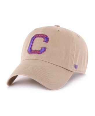 '47 Brand - Men's Khaki Clemson Tigers Vault Clean Up Adjustable Hat