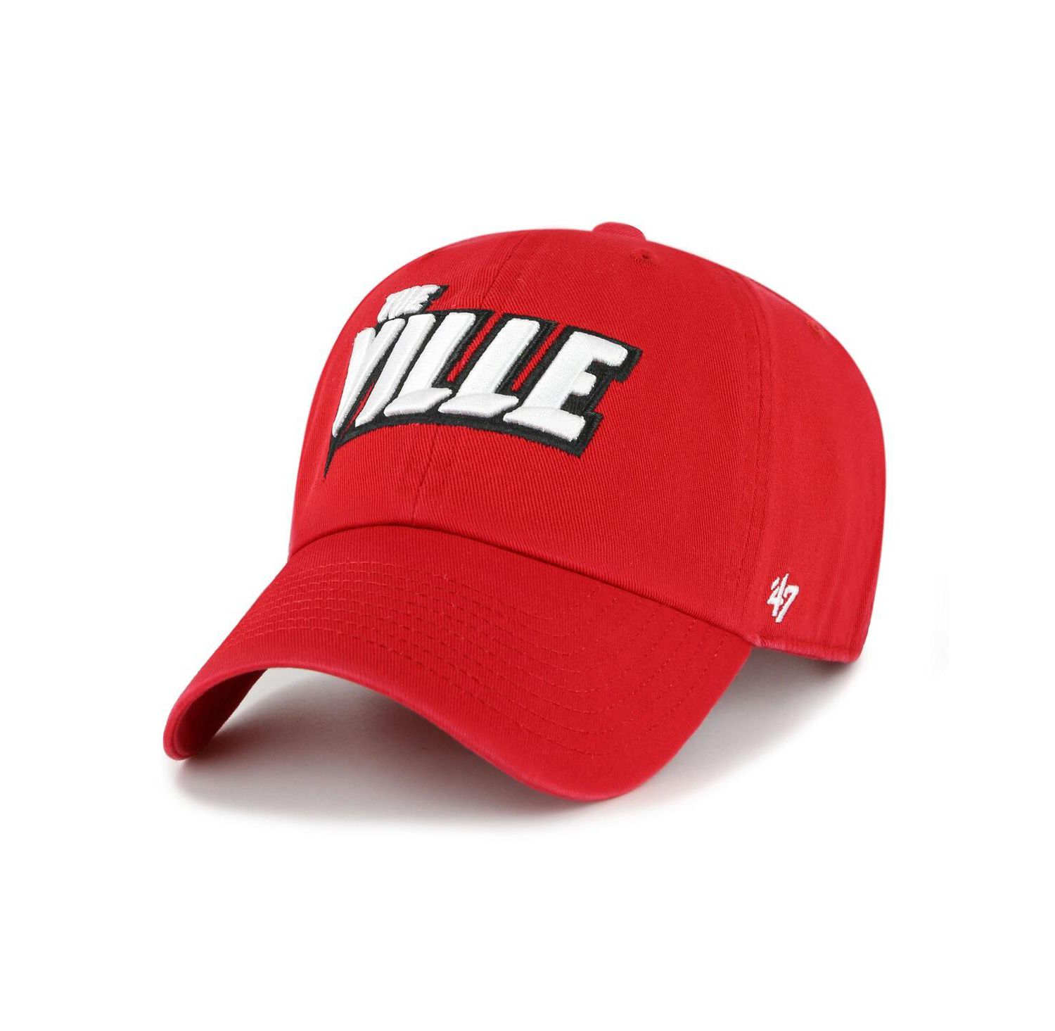 Men's Red Louisville Cardinals Clean Up Adjustable Hat