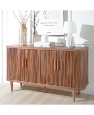 Streamdale Modern Accent Cabinet with Adjustable Shelves and 4 Doors