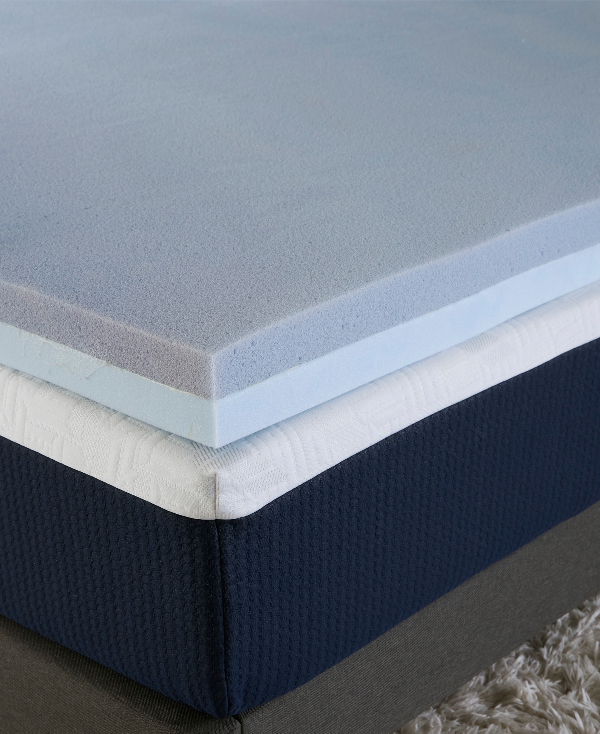 Comfort Tech 3" Dual Comfort Foam Mattress Topper, King