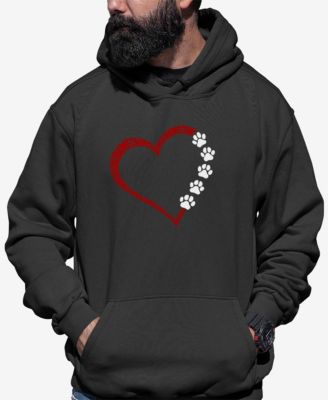 Men's Meow Heart Word Art Hooded Sweatshirt