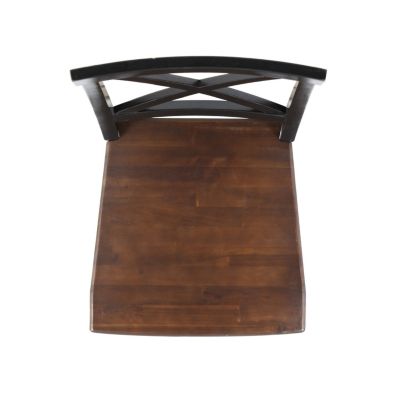 Streamdale Farmhouse Dining Chair Set (2) Rustic, Stylish, Durable Acacia Wood