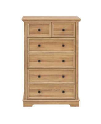 6-Drawer Tall Dresser (OAK)