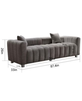 Streamdale Premium Velvet Sofa 3-Seater Loveseat with Metal Legs