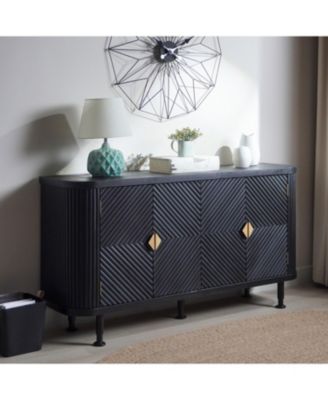 Streamdale Modern Accent Cabinet with Adjustable Shelves and 4 Doors