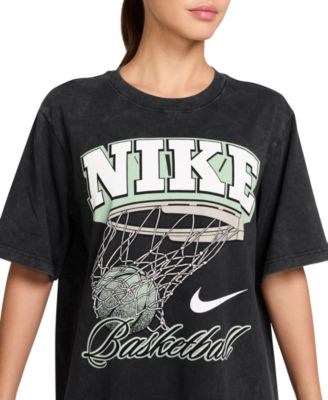 Women's Cotton Basketball Graphic Short-Sleeve T-Shirt