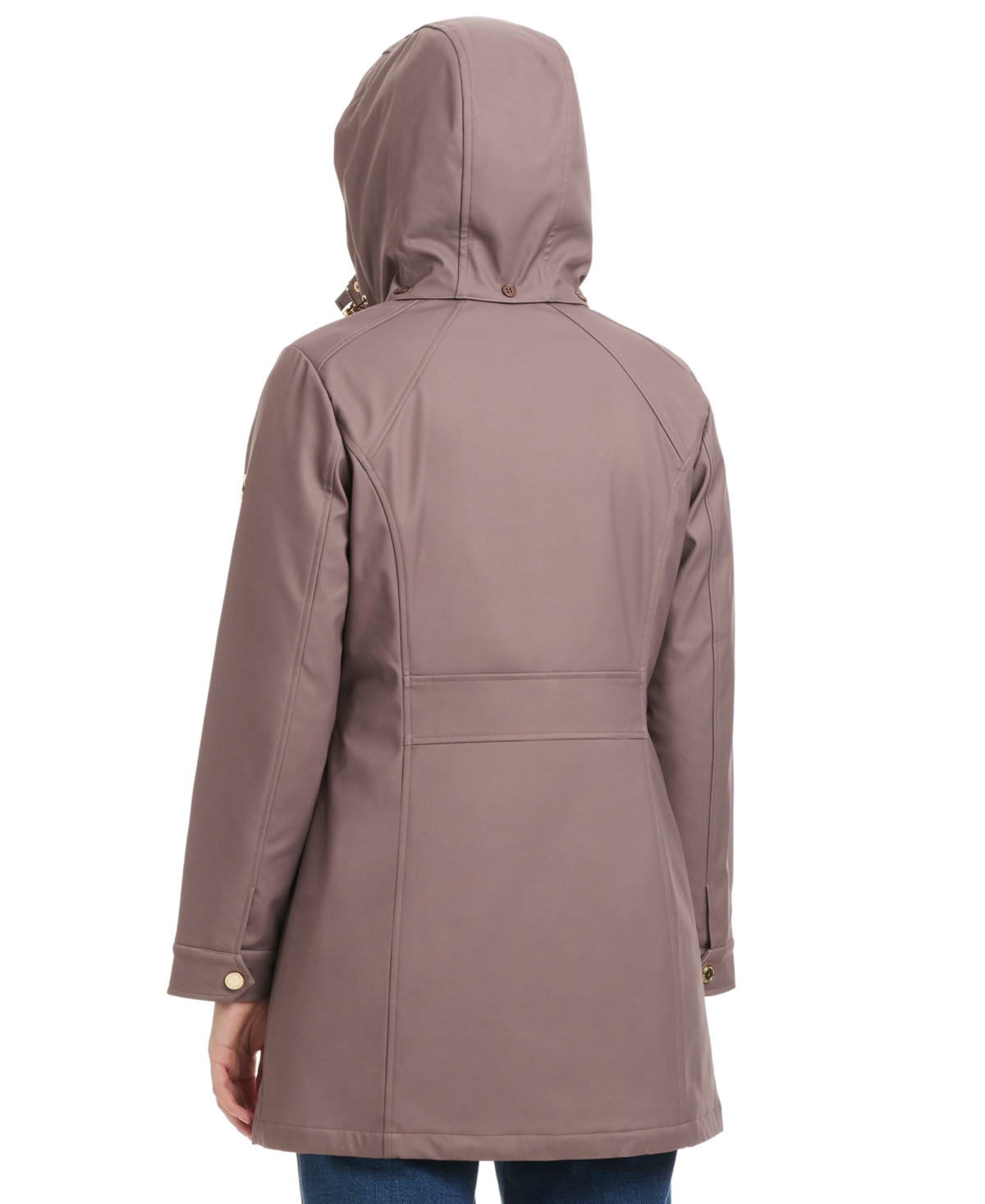 Jones New York Women's Hooded Softshell Coat In Brown